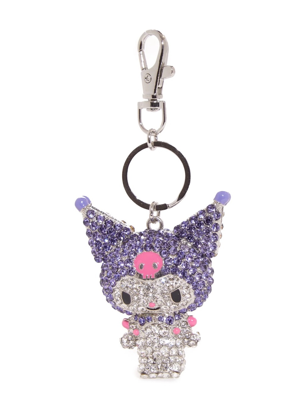 New Kuromi Pave 3D Bling Keychain